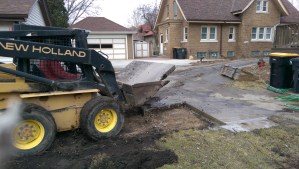 ... And the second piece goes!